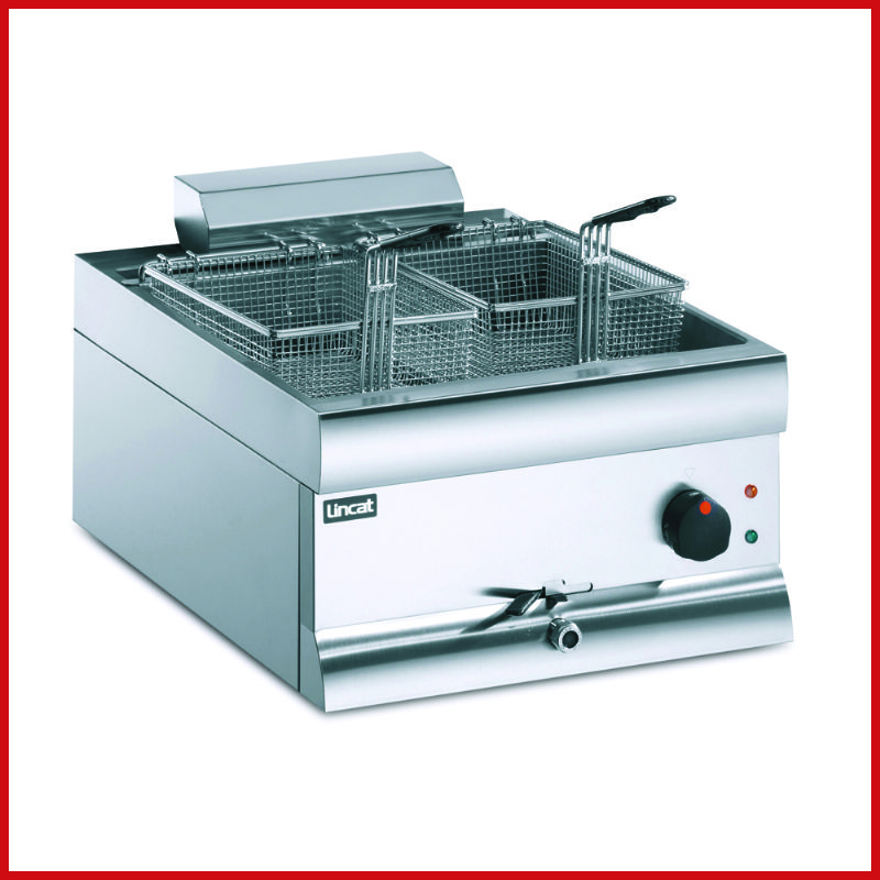 Lincat DF4 - Single Tank Twin Basket Gas Fryer